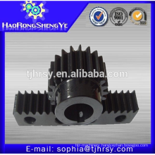 S45c pinion gear with black oxide